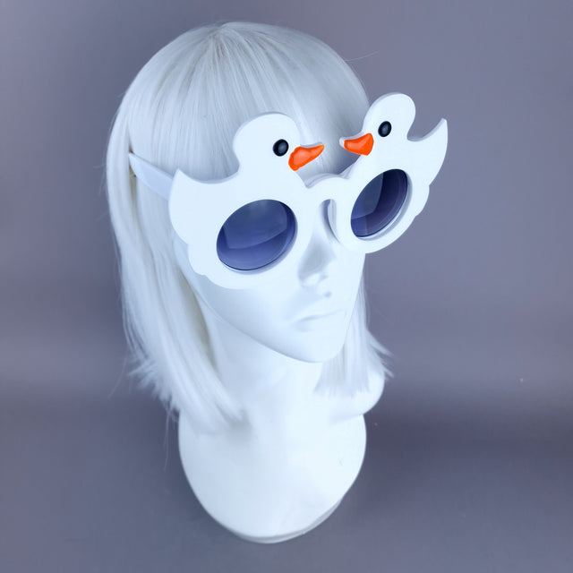 "Ey Up Duck" White Duckie Sunglasses