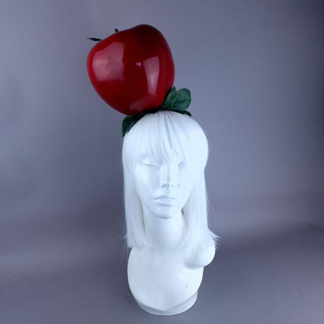 "Sin" Giant Red Apple Headpiece