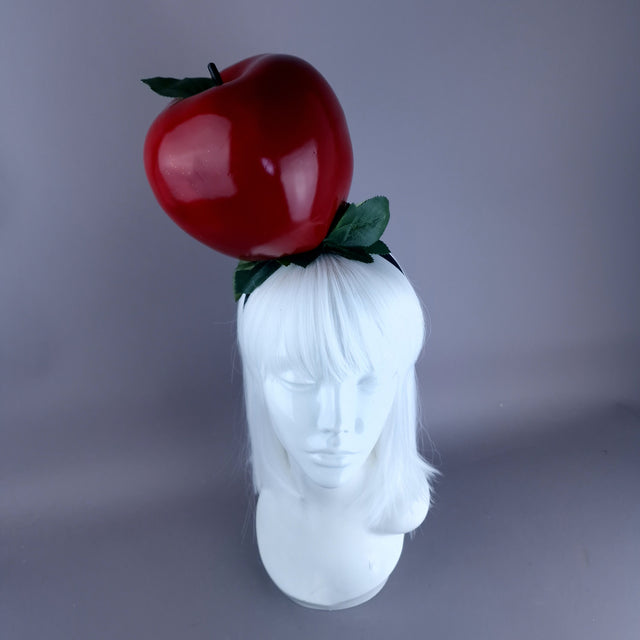 "Sin" Giant Red Apple Headpiece
