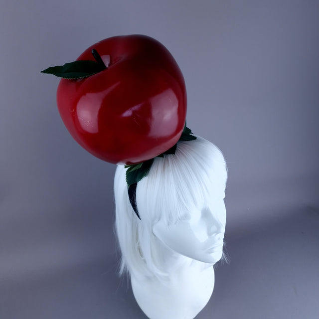 "Sin" Giant Red Apple Headpiece