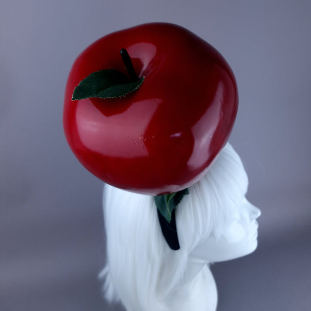 "Sin" Giant Red Apple Headpiece