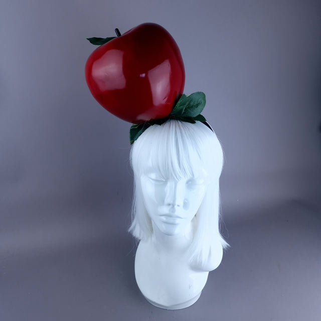 "Sin" Giant Red Apple Headpiece