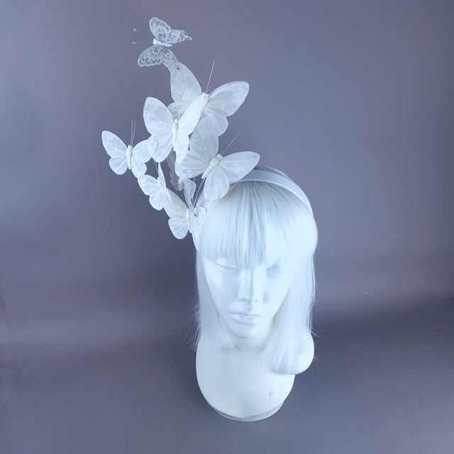 "Pieris" White Butterfly Headdress