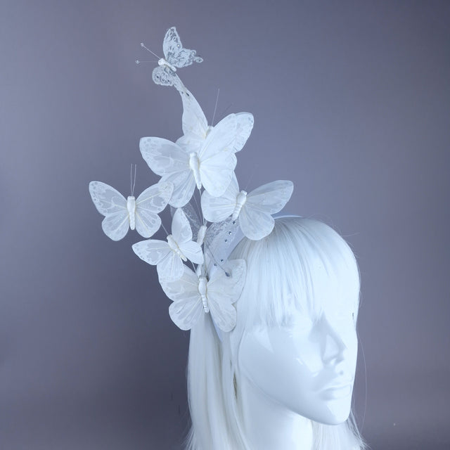 "Pieris" White Butterfly Headdress