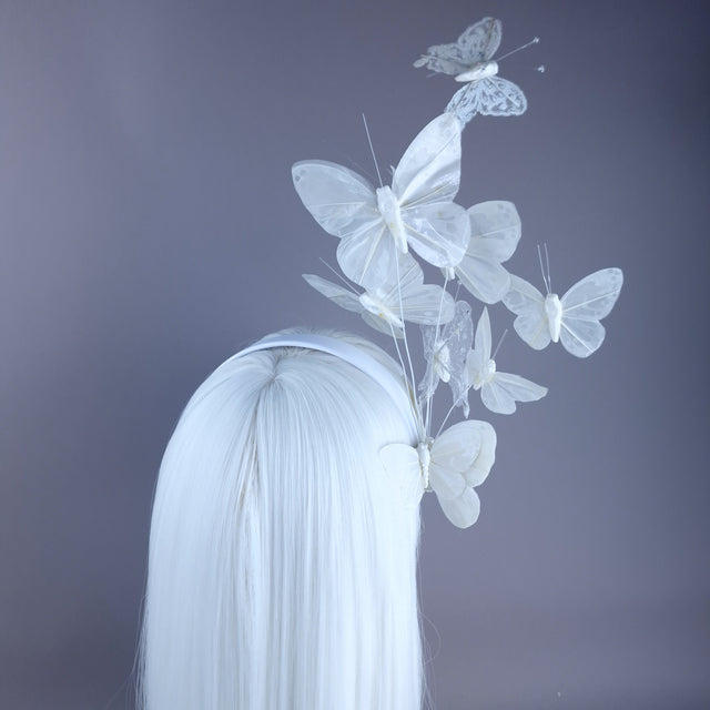 "Pieris" White Butterfly Headdress
