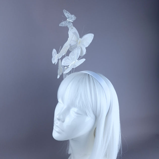 "Pieris" White Butterfly Headdress