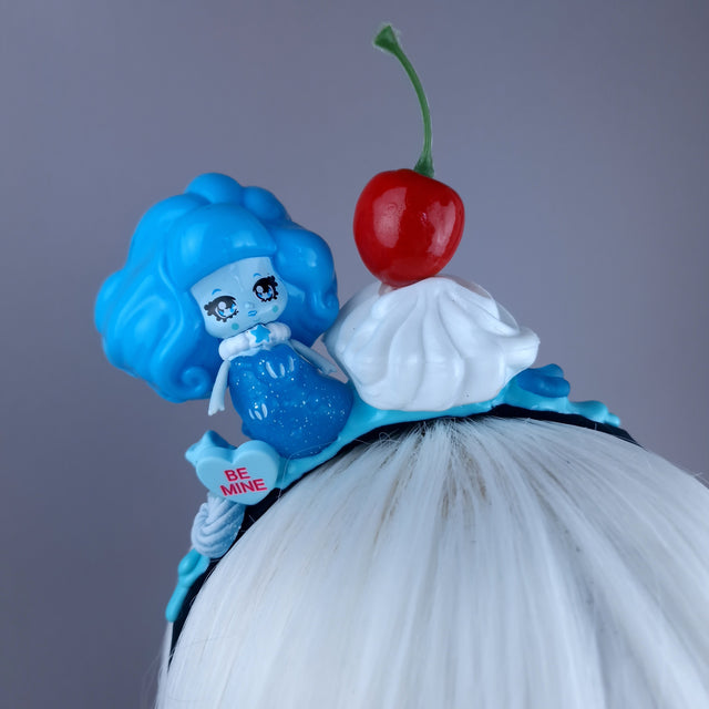 Blue Mermaid Party Cake Headpiece