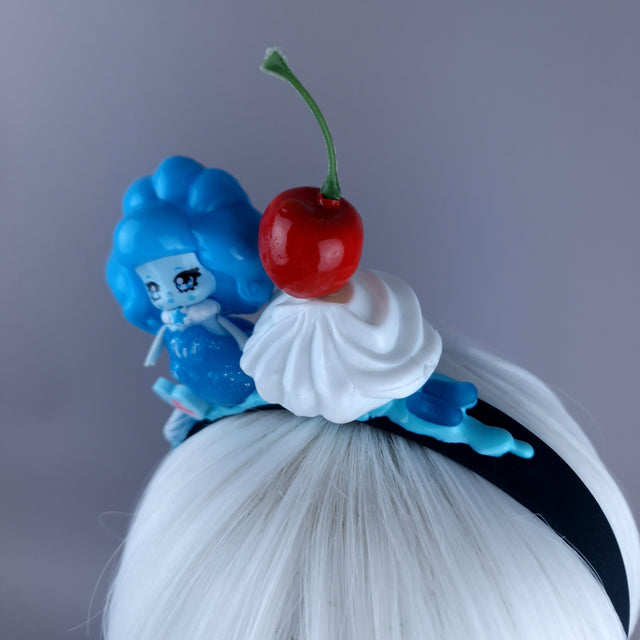 Blue Mermaid Party Cake Headpiece