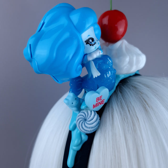 Blue Mermaid Party Cake Headpiece