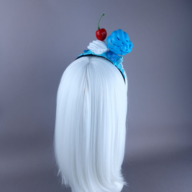 Blue Mermaid Party Cake Headpiece