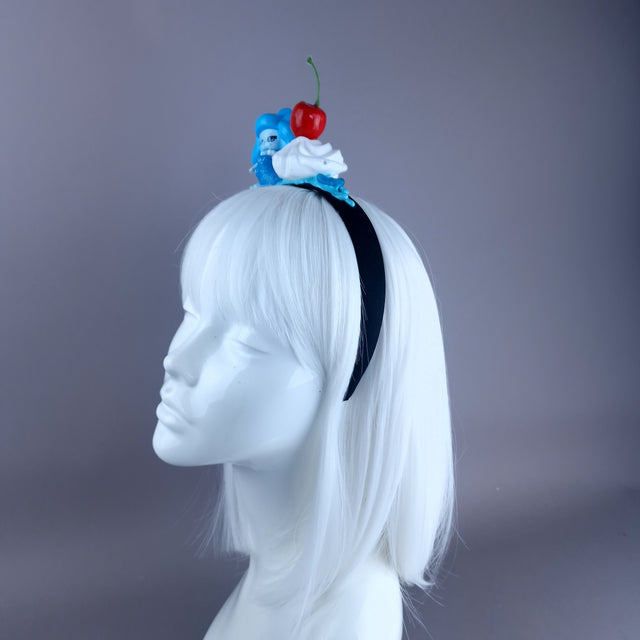 Blue Mermaid Party Cake Headpiece