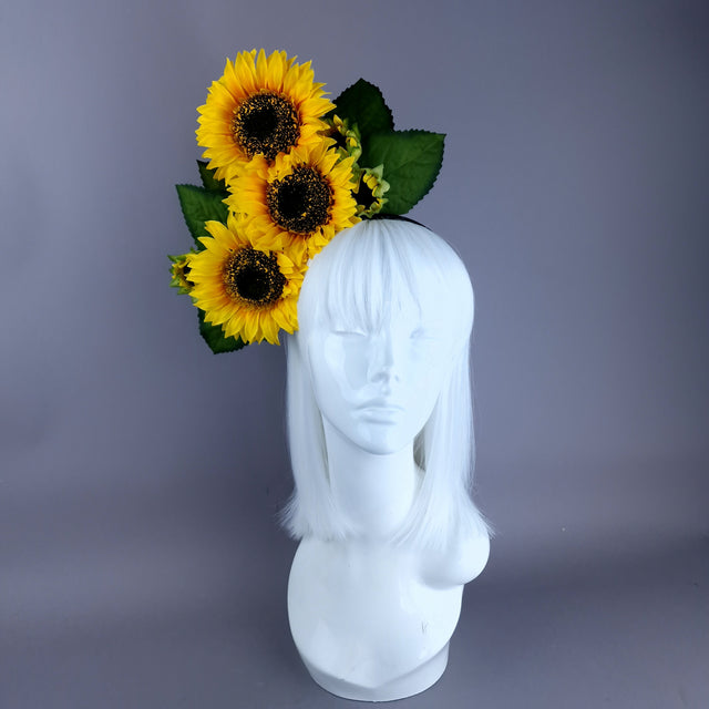 "Helios" Sunflower Headdress