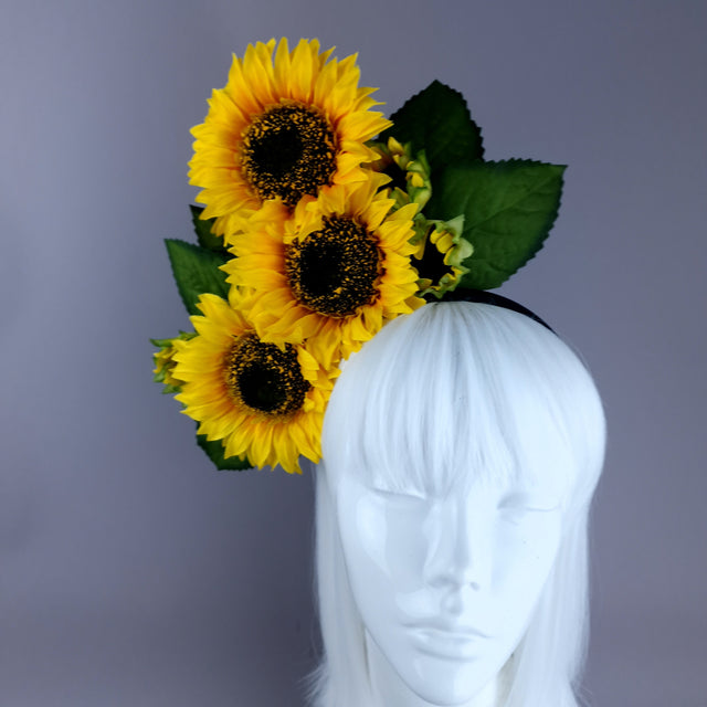 "Helios" Sunflower Headdress