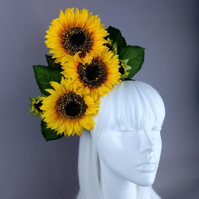 "Helios" Sunflower Headdress