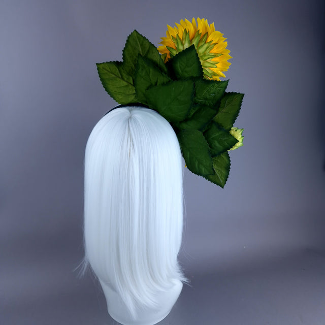 "Helios" Sunflower Headdress