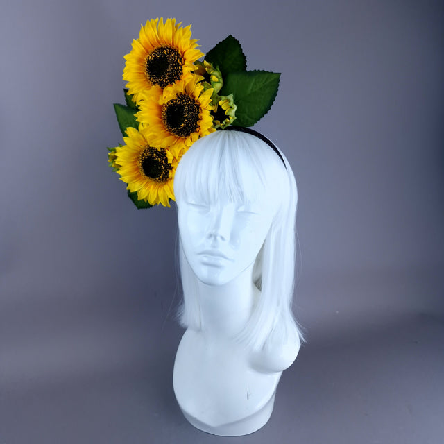 "Helios" Sunflower Headdress