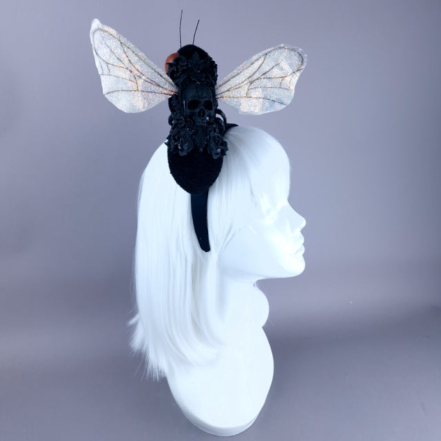 "Zagnut" Giant Filigree Fly Headdress
