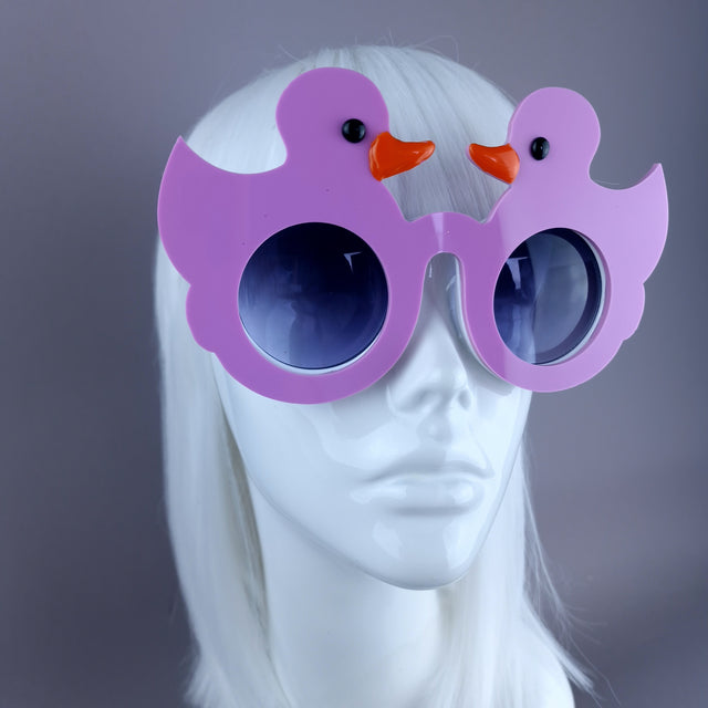 "Ey Up Duck" Pinky/Purple Duckie Sunglasses