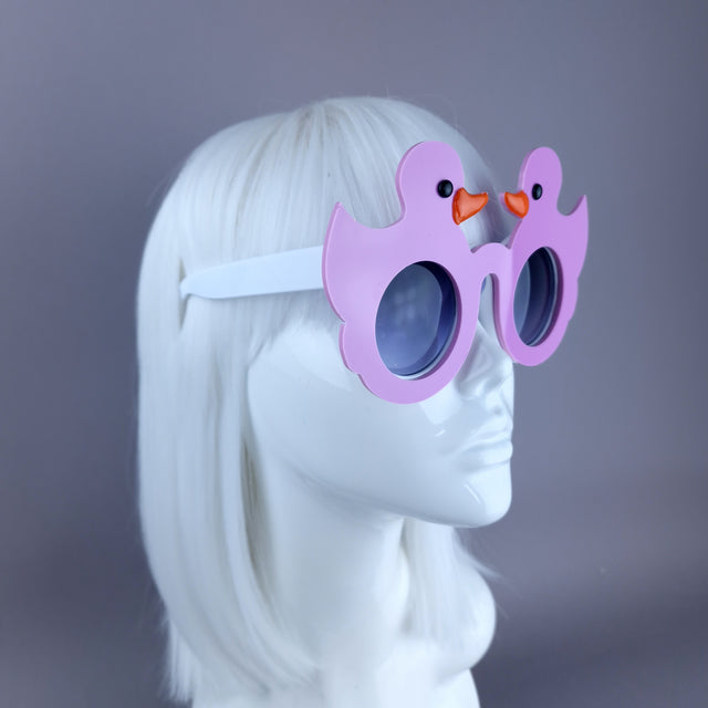 "Ey Up Duck" Pinky/Purple Duckie Sunglasses