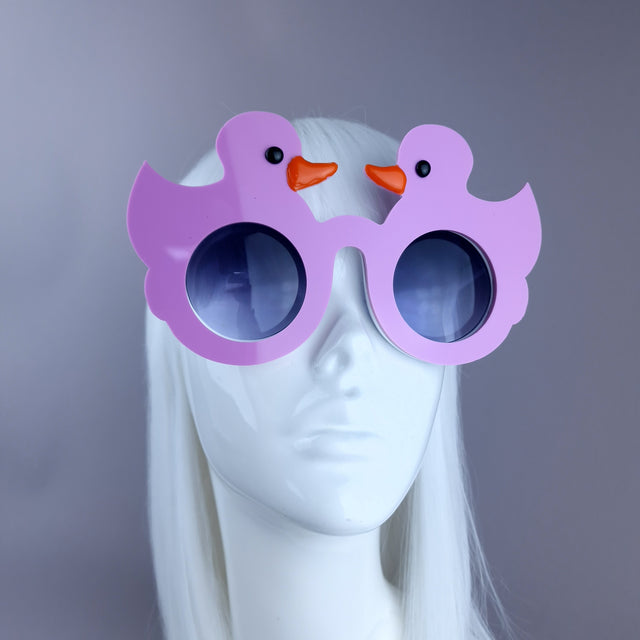 "Ey Up Duck" Pinky/Purple Duckie Sunglasses