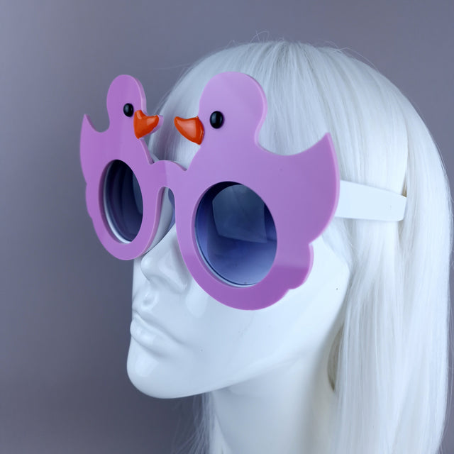"Ey Up Duck" Pinky/Purple Duckie Sunglasses