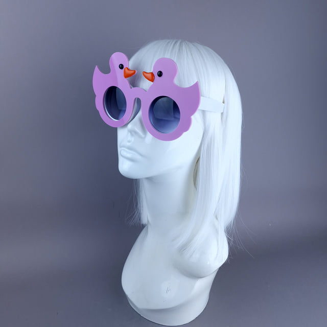 "Ey Up Duck" Pinky/Purple Duckie Sunglasses