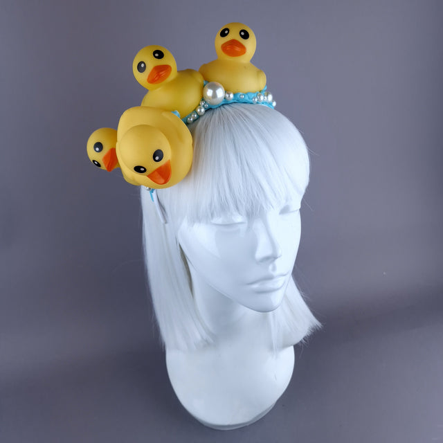 "Bathtime" Duck & Pearl Bubble Headpiece