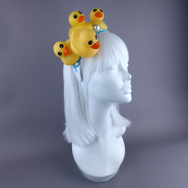 "Bathtime" Duck & Pearl Bubble Headpiece