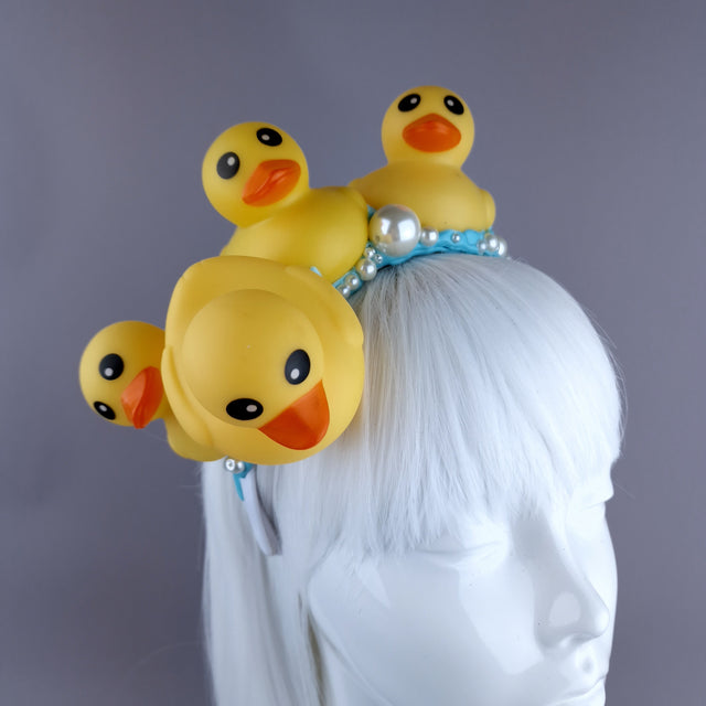 "Bathtime" Duck & Pearl Bubble Headpiece