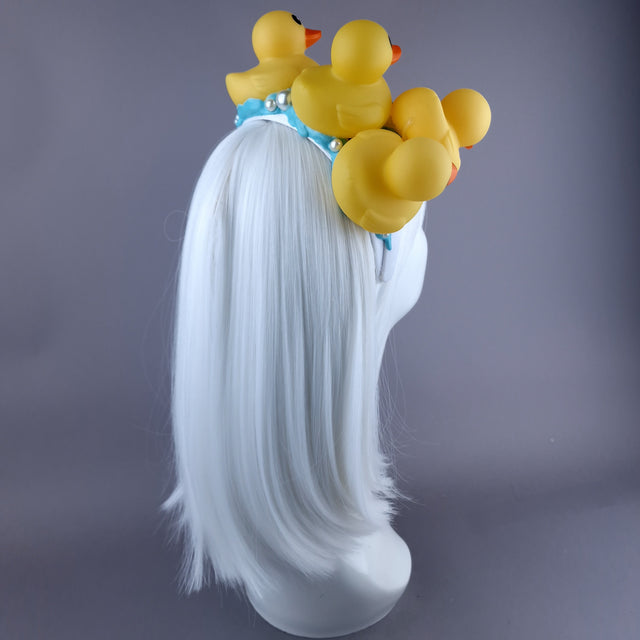 "Bathtime" Duck & Pearl Bubble Headpiece