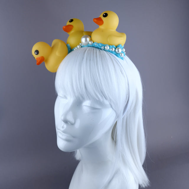 "Bathtime" Duck & Pearl Bubble Headpiece