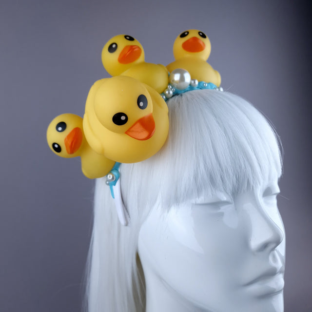"Bathtime" Duck & Pearl Bubble Headpiece