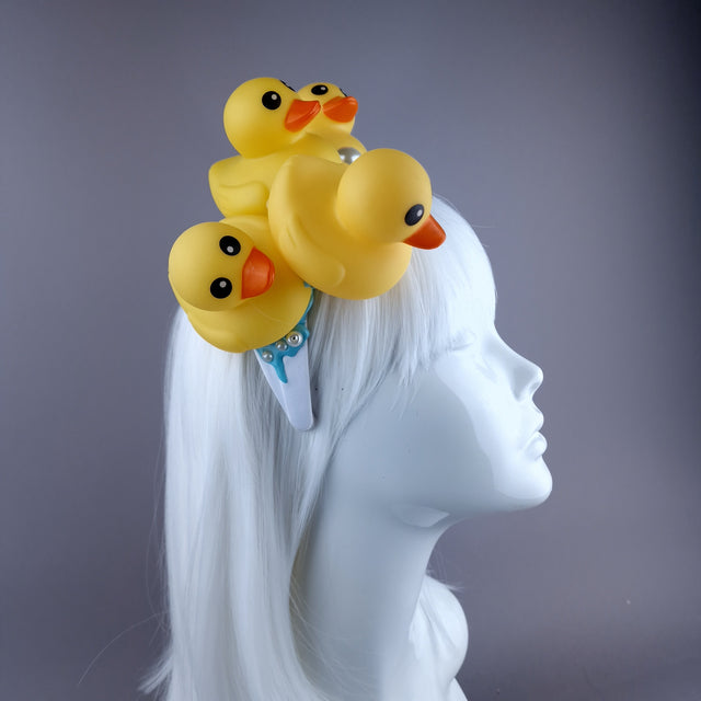 "Bathtime" Duck & Pearl Bubble Headpiece