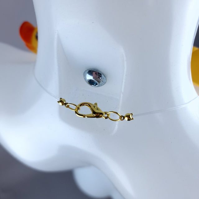 "Quackers" Yellow Bath Duck Heads Neckpiece