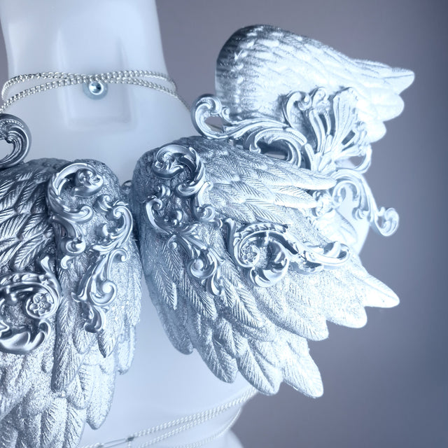 "Fallen" Silver Filigree Wings Body Jewellery