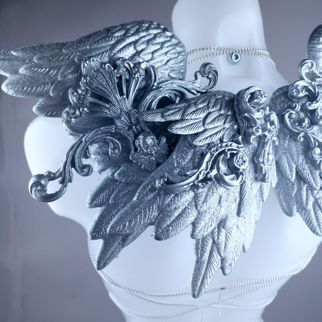 "Fallen" Silver Filigree Wings Body Jewellery