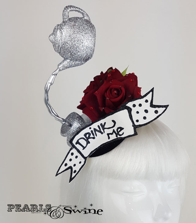 Mad Hatters Tea Party Fascinator, alice in wonderland headpiece