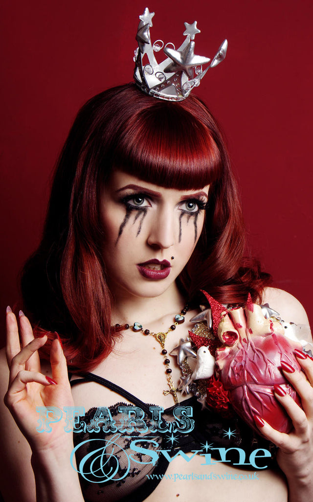 Silver Star Crown Fascinator "Queen of Heaven"