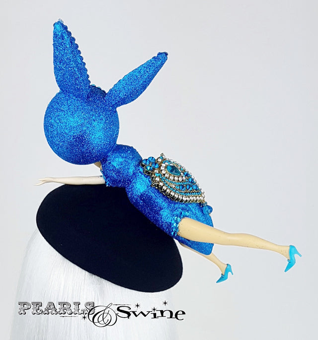 Hand blocked doll face ant hat