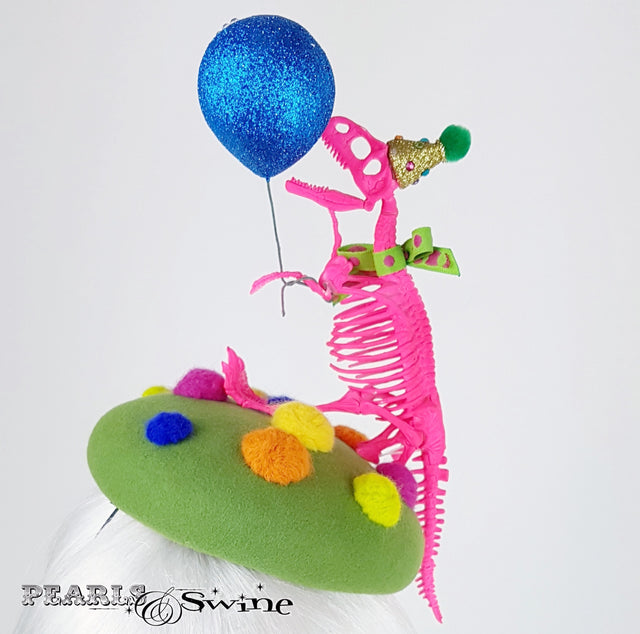 Quirky dinosaur birthday hat