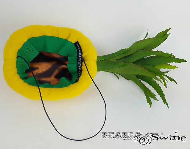 Sumptuous pineapple yellow fruit hat