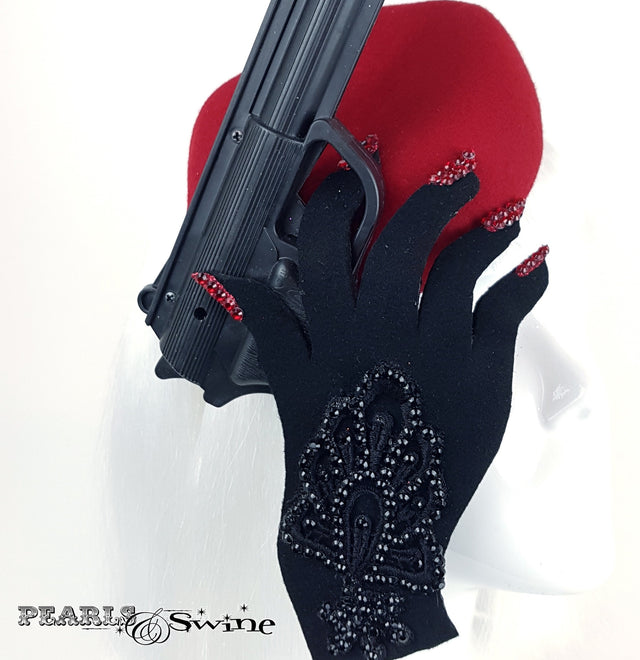 Gloved trigger finger hand hat