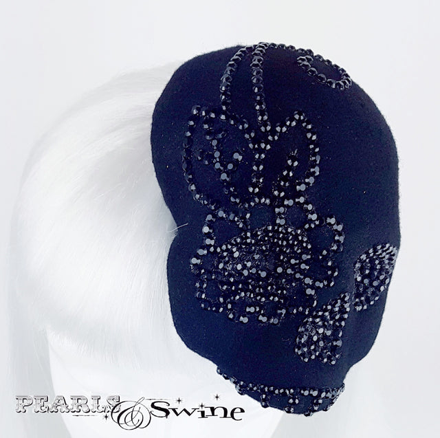 Black Crystal Skull hat
