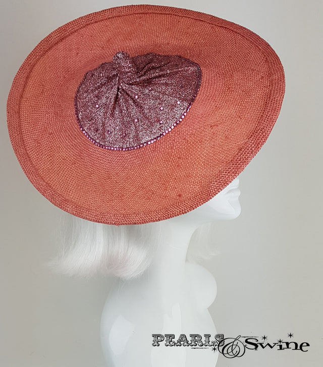 Pink Straw Glitter Boob Hat "I.L.B.T.’s"