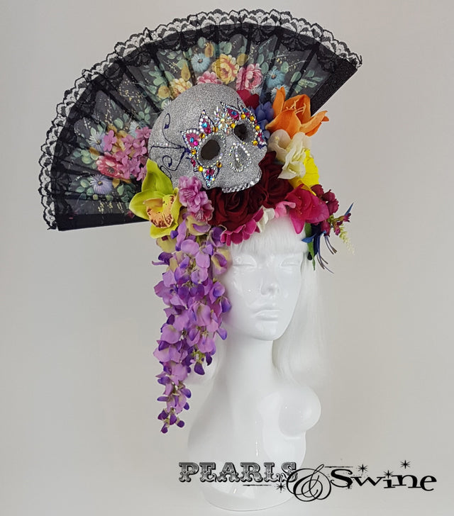 Day of the Dead Sugar Skull Hat "Cráneo del Azúcar"