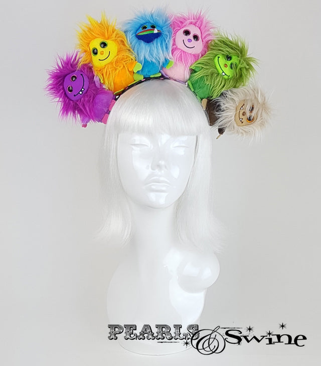 Fluffy Colourful Monster Headdress UK