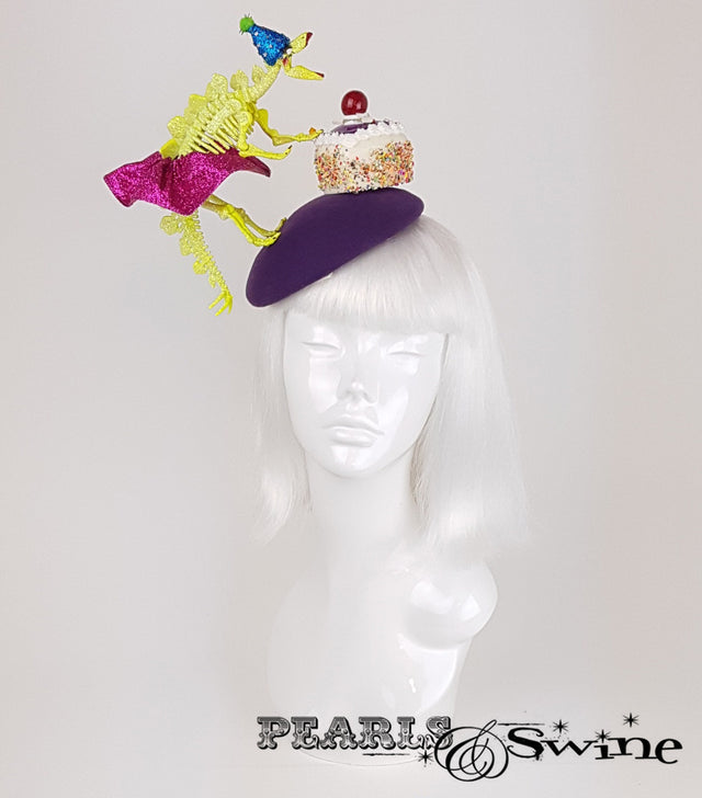 Dinosaur Cake Glitter Hat