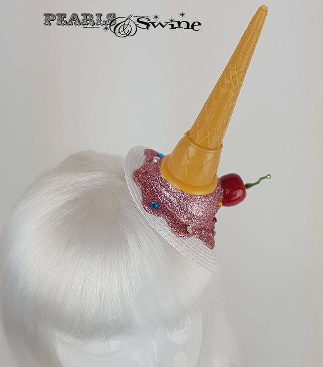 Dropped Ice Cream quirky headpiece UK