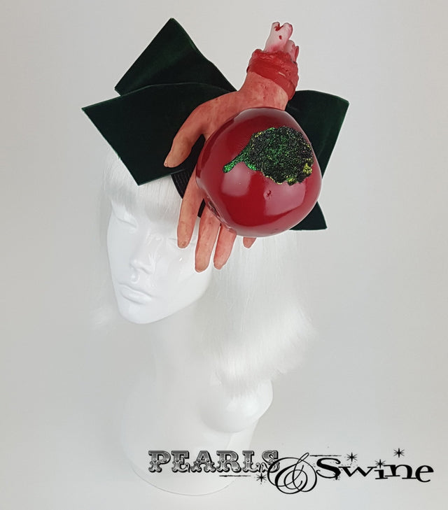 snow white poison apple halloween goth headpiece