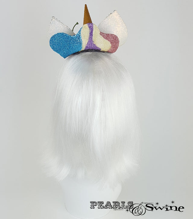 dropped ice cream unicorn fascinator